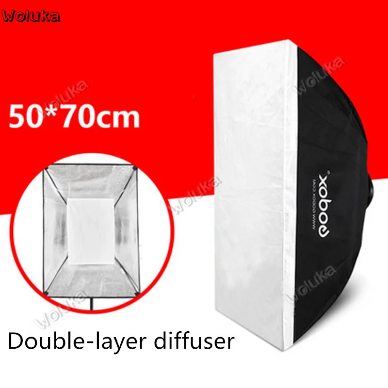 Godox 50*70 см софтбокс Калибр 98 мм подходит для 160 Вт 200 250 теневая камера лампа мягкая