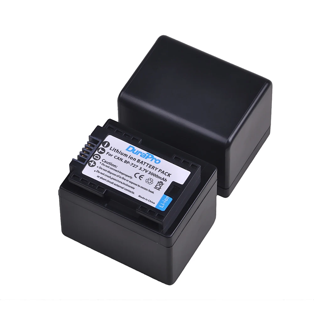 Аккумулятор для камеры 2x3000 мАч BP 727 + зарядное устройство USB Canon 709 718 фотокамера VIXIA