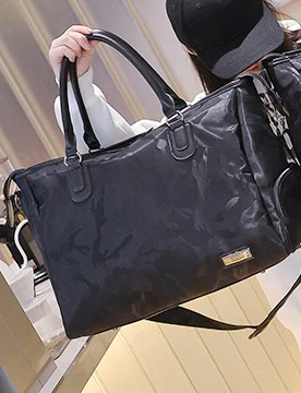 small Black Женские фиолетовые черные камуфляжные дорожные сумки сумка на плечо женская сумка для девочек выходные переносные вещевой большой выходной мешок ночь - Цвет: small Black