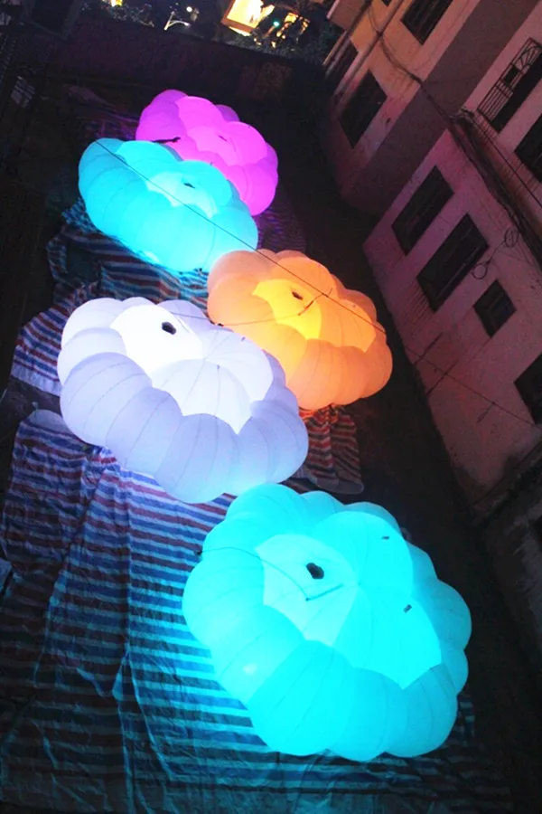 Бесплатная доставка диаметр 3 м Надувное освещение облако на Рождество|cloud|cloud light