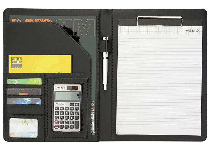 Папка для совещаний из искусственной кожи офисные папки деловых документов.