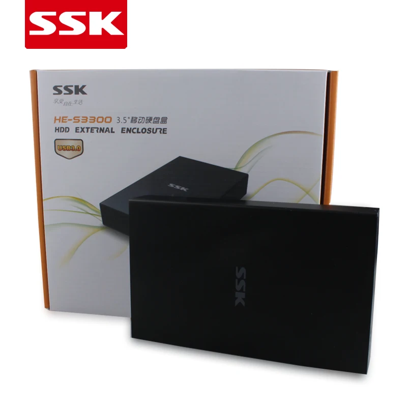 Корпус для жесткого диска SSK 3 5 дюйма корпус мобильного из алюминиевого сплава USB 0