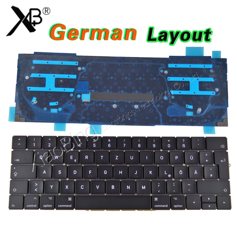 

New A1706 Keyboard Germany GR EU EURO for MacBook Pro 13.3" Retina A1706 German Keyboard Backlight Backlit DE Deutsch QWERTZ