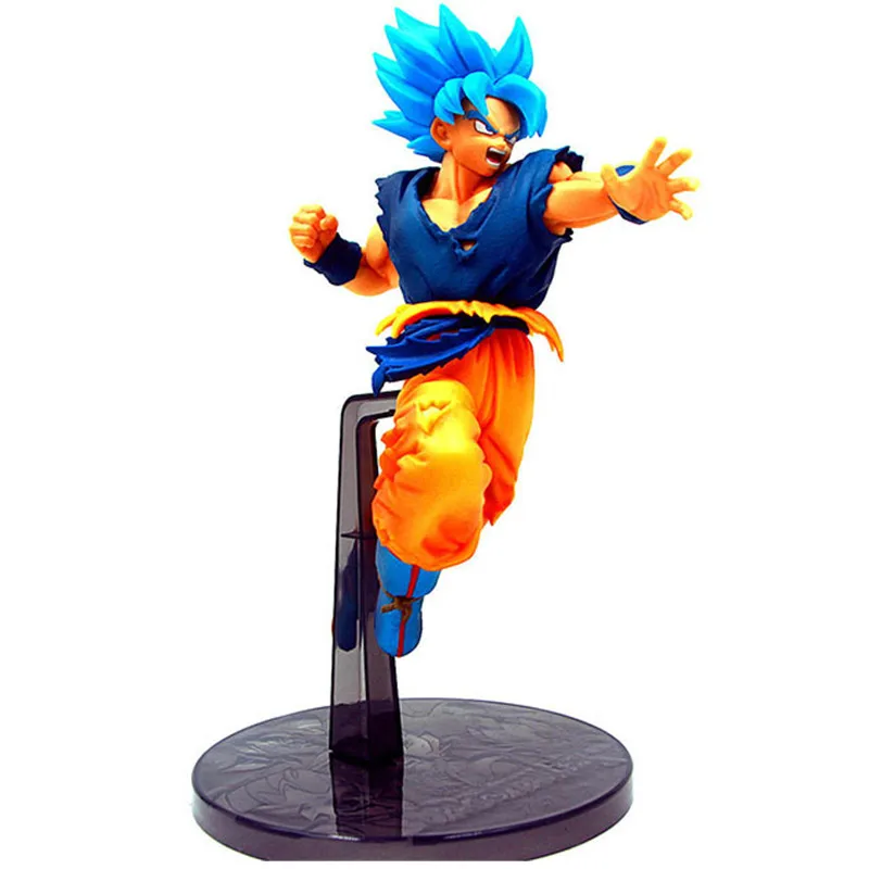 Новинка 21 см Драконий жемчуг Z Goku синие волосы Ver Super Saiyan Broli Боевая фигурка ПВХ