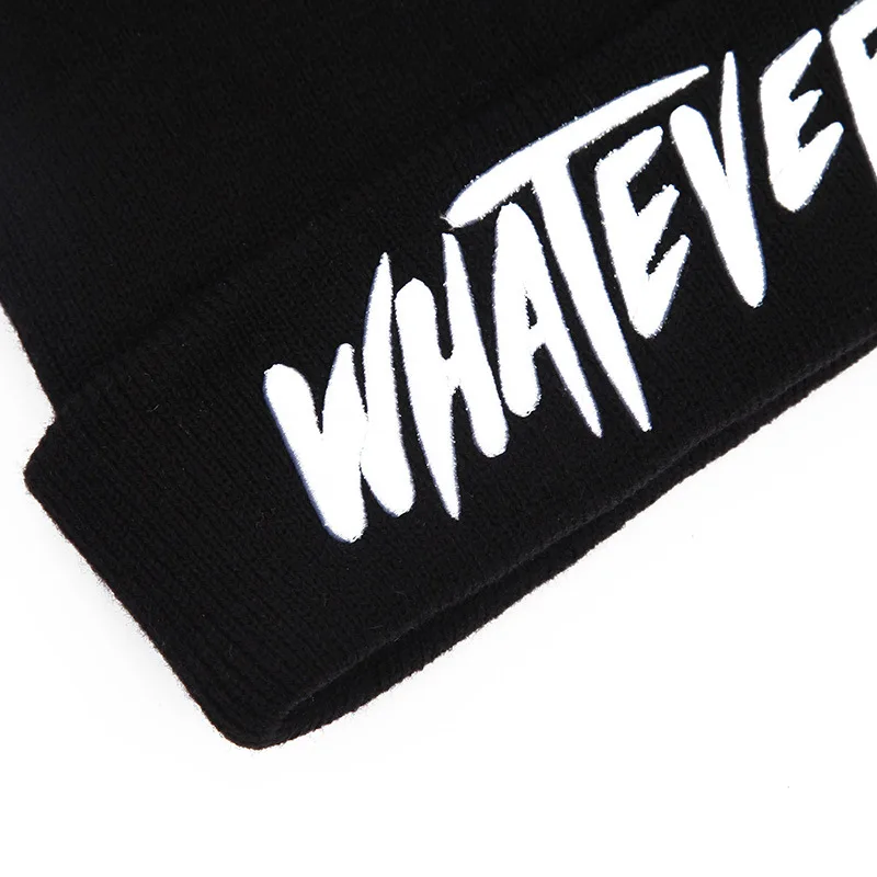 Лыжная Кепка унисекс вязаная шерстяная шапка в стиле хип хоп с вышивкой