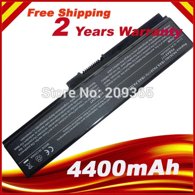 

Laptop Battery for Toshiba Satellite C650 C655 C655D C660 C670 PA3817U-1BAS PA3817U-1BRS