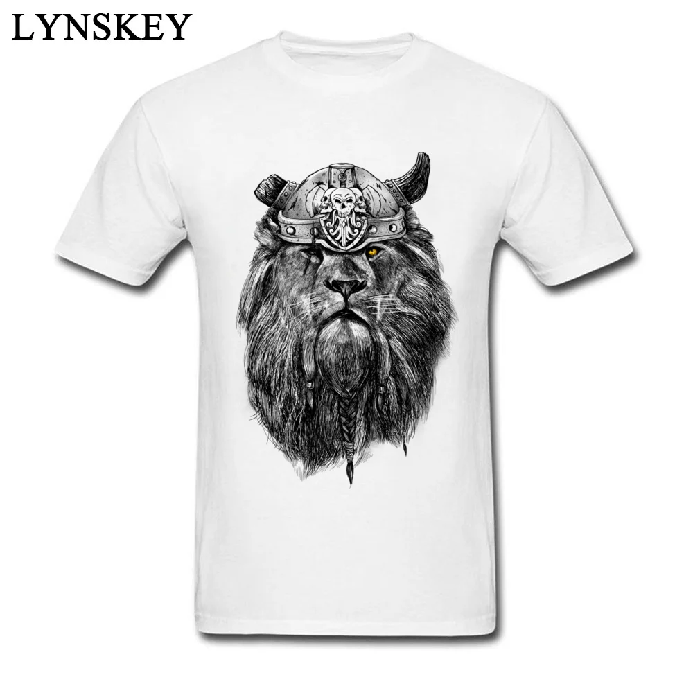 Футболка с рукавами The Eye Of Lion Viking для мужчин Молодежная хипстерская одежда|t-shirt for
