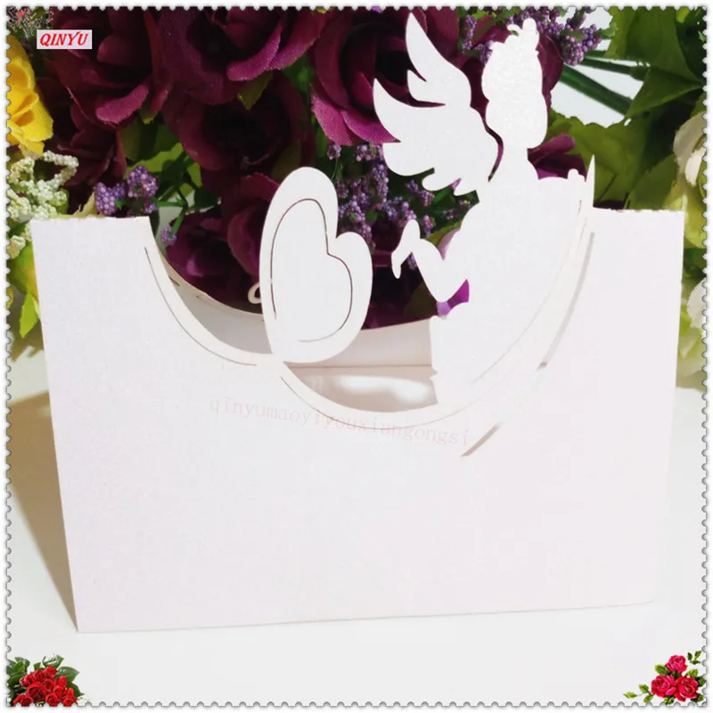50pcs/Lot Table Name Place Cards Love Heart Laser Cut Wedding Party Favor Decor Decoration 9x12cm 6zSH087 | Дом и сад