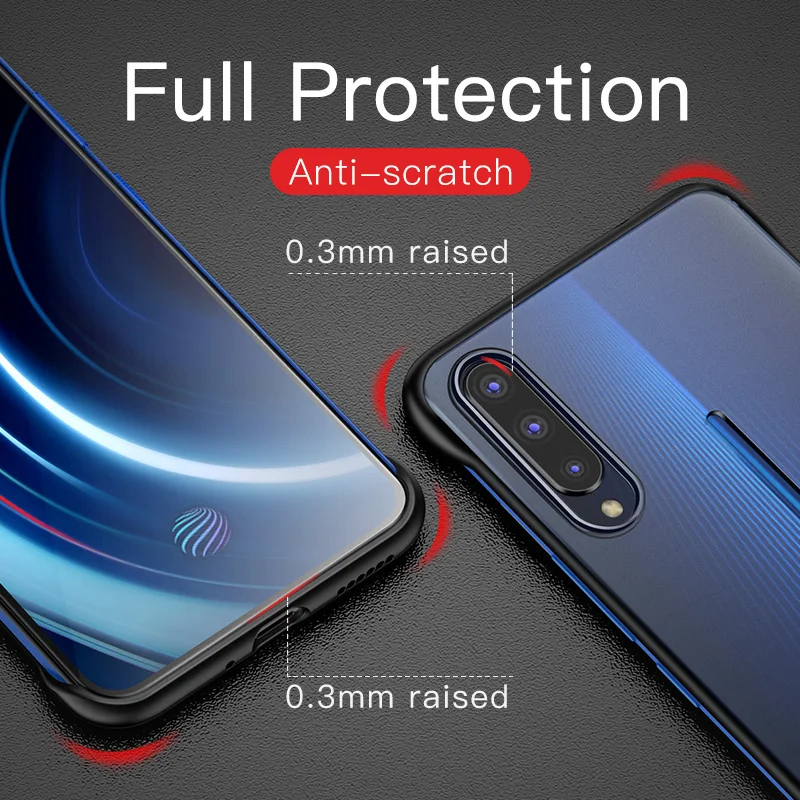 Бескаркасный чехол KEYSION для VIVO IQOO x27 Pro прозрачный из ТПУ и силикона задняя крышка