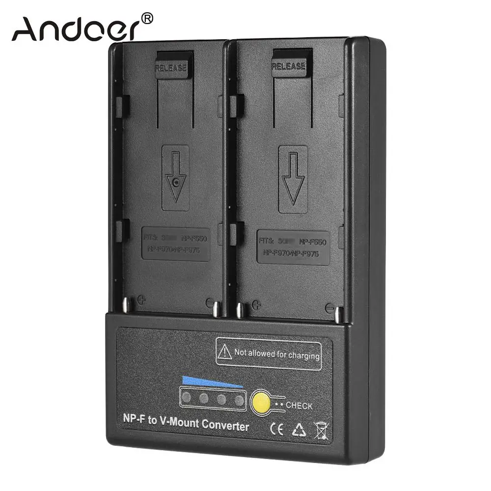 Адаптер-преобразователь Andoer для батарей с v-образным креплением пластина двойным