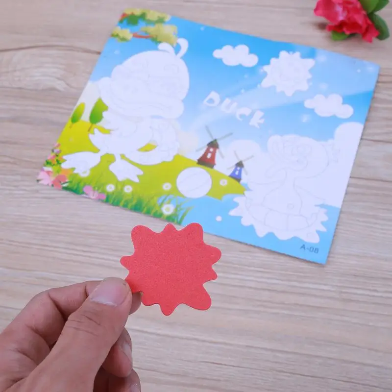 1pcsDIY Handmade 3D Eva Foam Puzzle Sticker kids baby Self-adhesive Crafts Toys Learning &amp Education 21cm*16cm | Игрушки и хобби