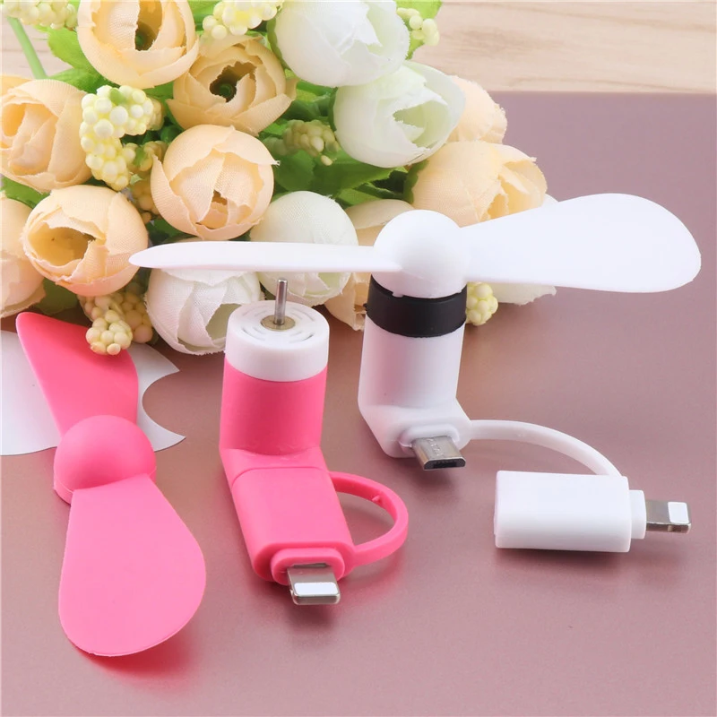 SIANCS портативные 2 в 1 Мини вентиляторы с гибким охлаждением Micro USB и 8 контактный
