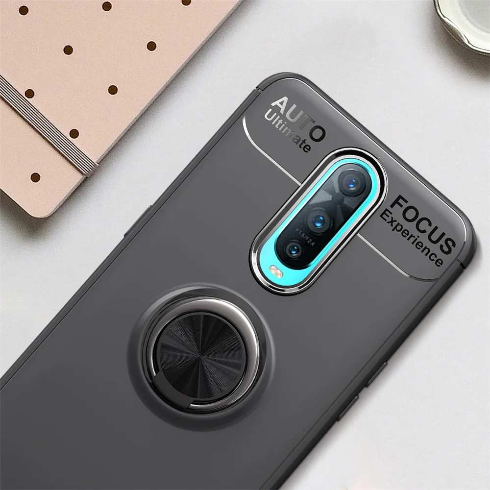 Lenuo Finger Ring All-in-one Case for OPPO R17 PRO Mix color ring bracket back cover Magnetic Car Holder Oppo Pro |
