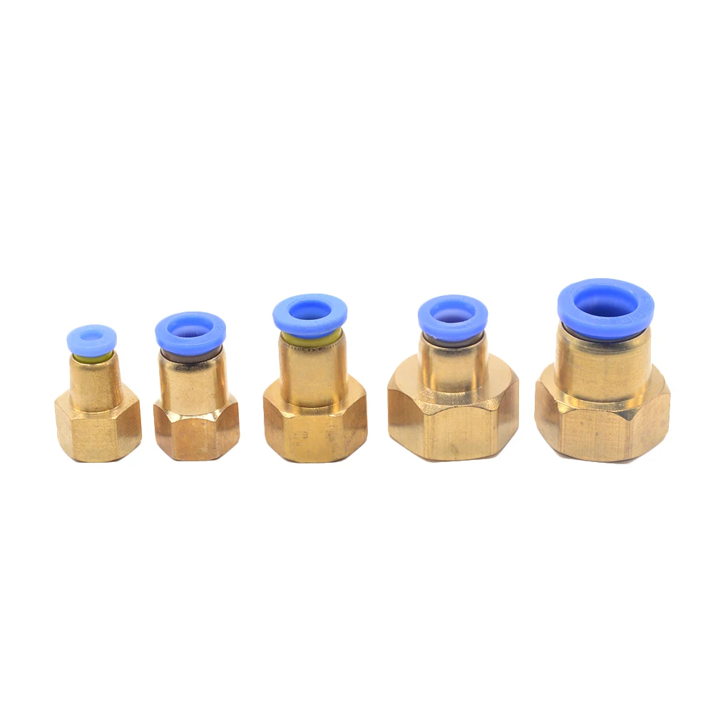 Пневматический Фиттинг PCF 4 мм 12 резьба M5 * 0 8 1/8 &quot1/4&quot 3/8 &quot1/2&quot воздушная женский