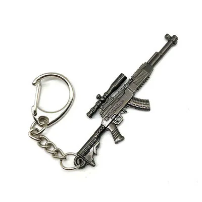 A19 100 шт брелоки для горячих игр 20 видов стилей PUBG CS GO брелоки в виде оружия AK47 модель оружия 98K снайперские брелоки «винтовки» для мужчин подарки - Цвет: A19