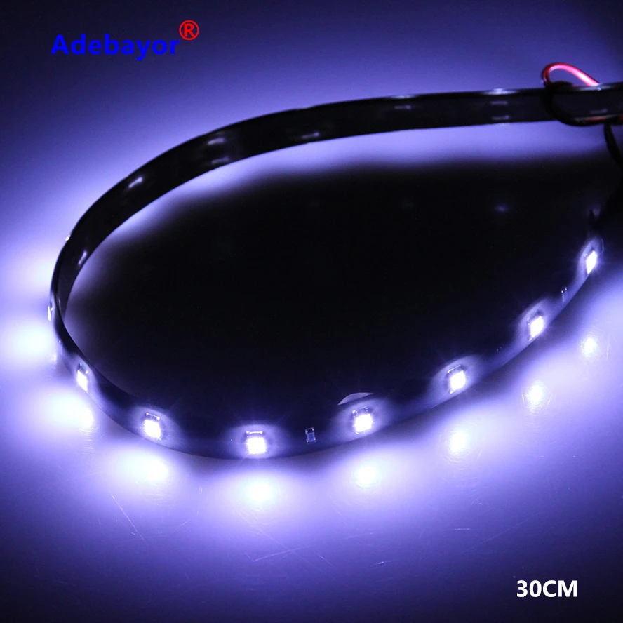 Водонепроницаемая гибкая светодиодная лента 10 шт./лот 30 см 15 SMD 3528