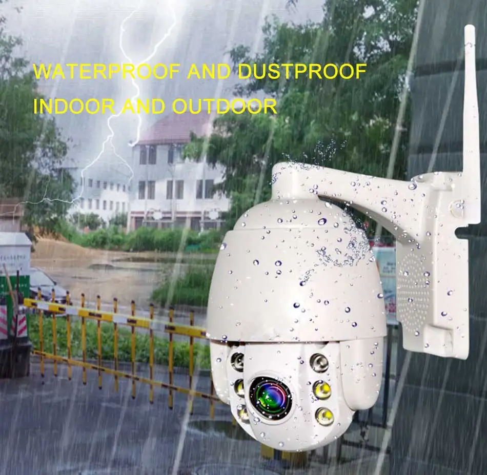 SEEGUARD 5X Zoom Беспроводная ip-камера HD 1080P Водонепроницаемая металлическая камера вращающаяся на 360 градусов уличная цветная камера ночного видения