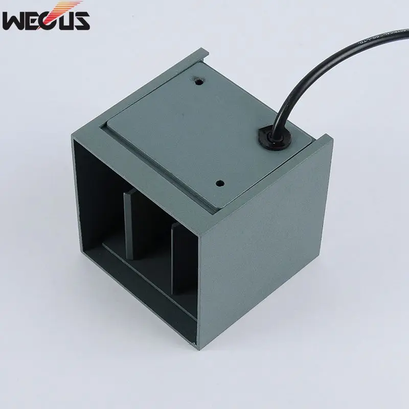 Square-Sand gray Светодиодный настенный светильник, уличный водонепроницаемый IP65, современный скандинавский стиль, домашние настенные лампы для гостиной, крыльца, сада, лампа AC90-260V, 6 Вт - Испускаемый цвет: Square-Sand gray