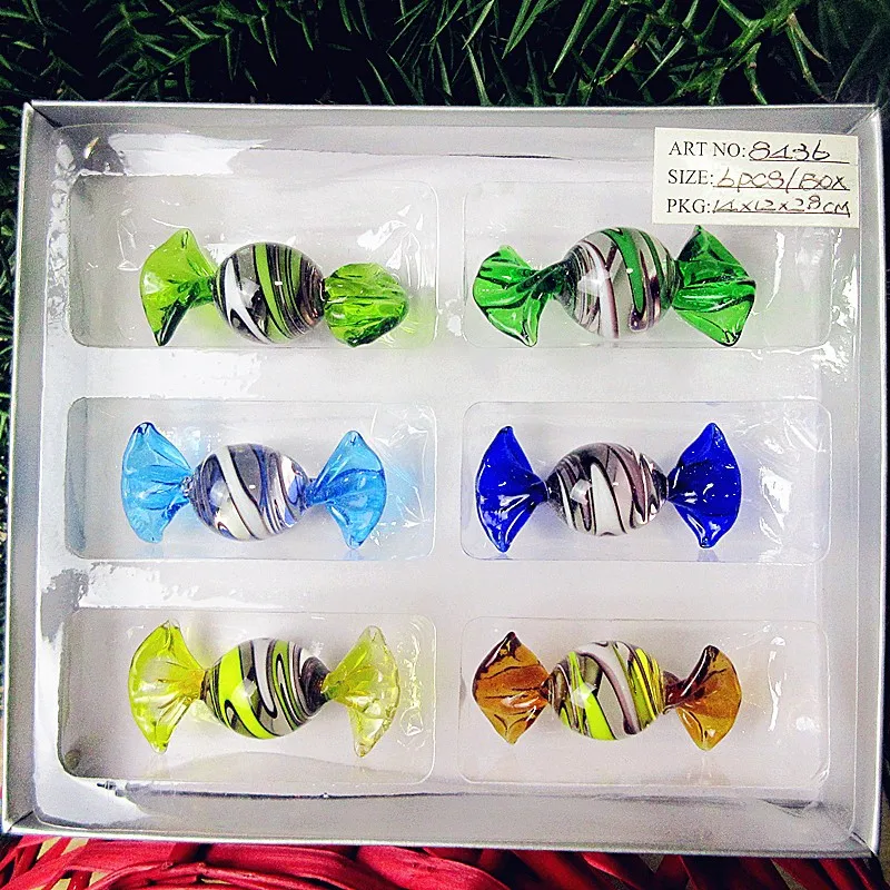 6 шт. под заказ старину ручной выдув с муранским винтом резьба искусственное