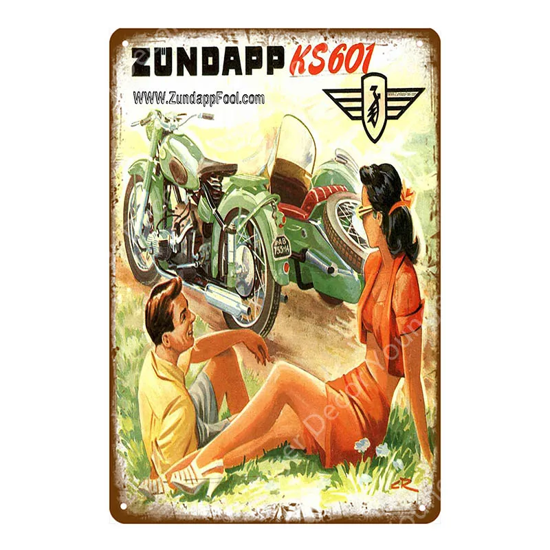 YD6941G Классический Zundapp мотоциклы металлическая пластина оловянные знаки винтажный металлический постер гараж; клуб бар украшение стены домашний декор доска - Цвет: YD6941G