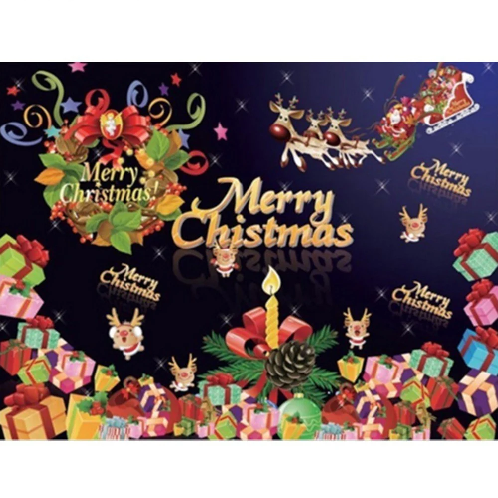 Full Drill Diamond 5D DIY Painting Santa Claus and gifts Handmade Embroidery Art Cross Stitch Mosaic Christmas | Дом и сад
