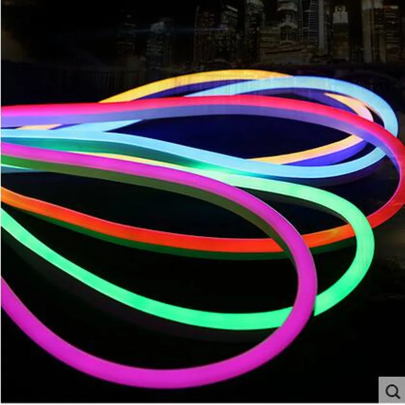 15 м Стандартный RGB неоновый гибкий 72 шт. 5050SMD/M Изменение цвета светодиодные