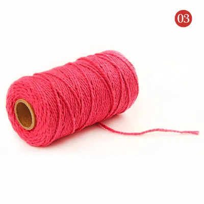 Meetee 1 шт. двуцепочечной хлопчатобумажной веревки DIY Костюмы пакетный браслет ювелирные подарочные коробки шнура Свадебные Новогодние украшения BD220 - Цвет: 03