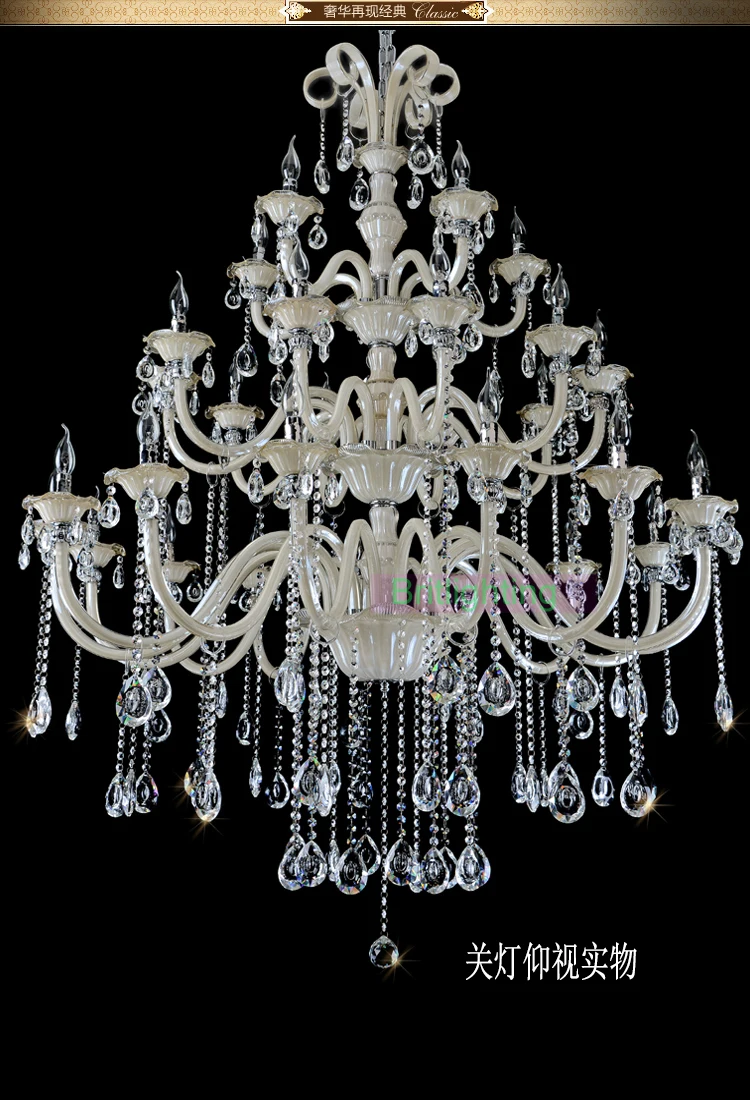 Стеклянная люстра для гостиной 30 люстр хрустальное освещение канделябро отель