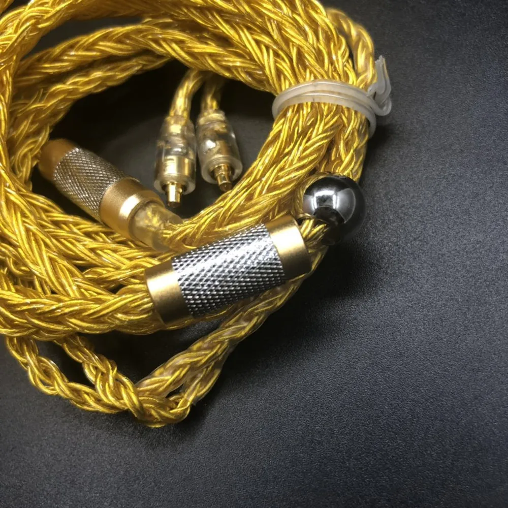 Кабель для наушников FENGRU DIY jdly Gold JC16 6N OFC 16 Share 480 ядер Shure SE215 IE80 KZ ZST Pro ZSN ZS10