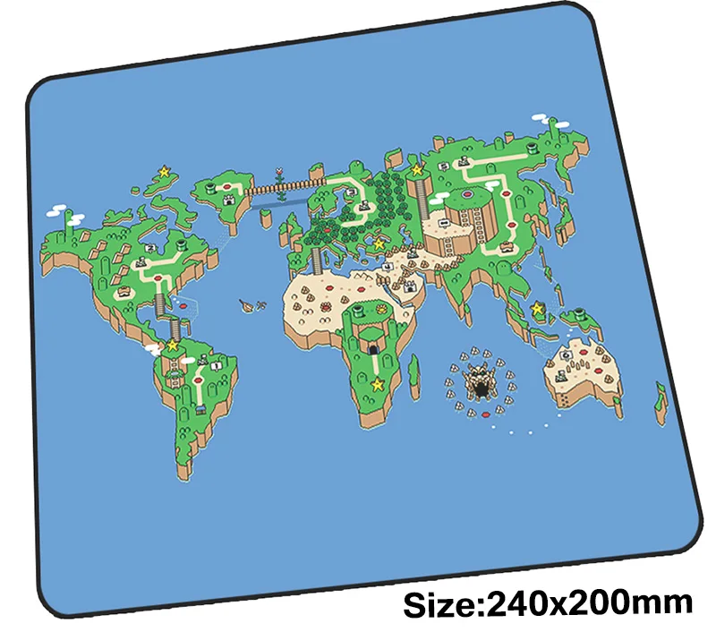 Игровой коврик для мыши в стиле Марио 240x200 мм, коврик для мыши для нетбука, высококачественный игровой коврик для мыши, большой милый коврик для мыши, Настольный Коврик Для Мыши для ПК