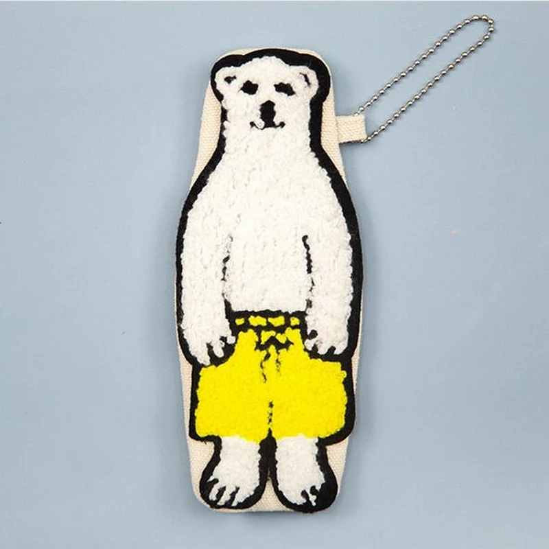 Dull bear multi function zero lovely white fabric Cosmetic Cases | Багаж и сумки