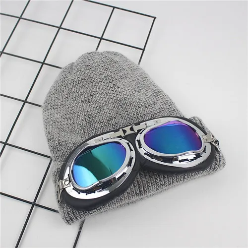Dark grey 1 Крутые солнцезащитные очки, вязаная шапка, новая мода, женские зимние шапки, теплые толстые двухслойные кашемировые шапки, Женская шерстяная Трикотажная Шапочка - Цвет: Dark grey 1