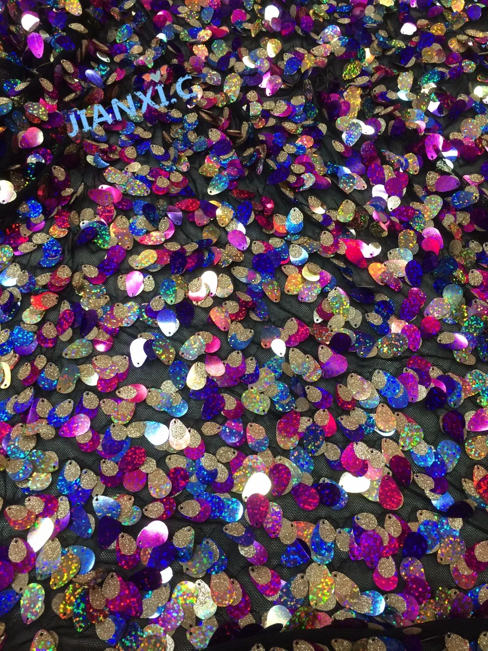 Top selling colorful sequins French net lace fabric embroidery African tulle CiCi-120951 for party dress | Дом и сад