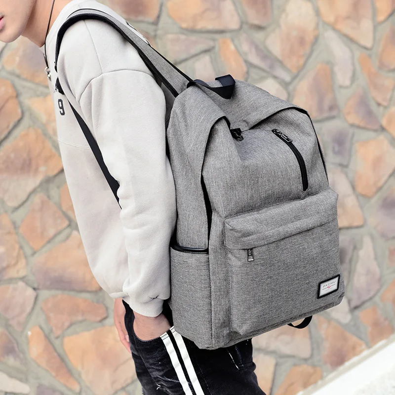 2017 Взрыва Хуа Ши мужской холст рюкзак студент школы молодежный ретро Mochila досуг