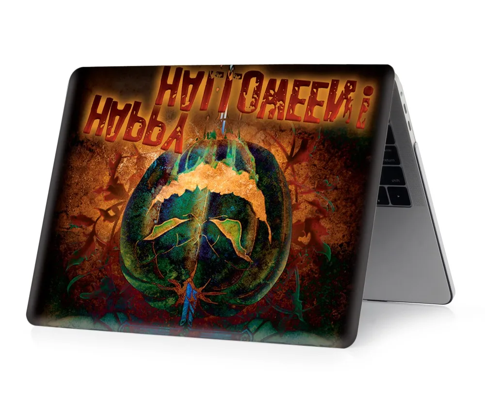 Цветная печать Хэллоуин чехол для ноутбука Macbook Air 11 13 Pro retina 12 13 15 дюймов цвета Touch BarNew Pro 13 15 New Air 13