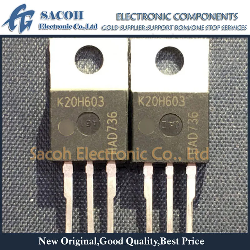 

Новый оригинальный 10 шт./лот IKP20N60H3 K20H603 или IGP20N60H3 G20H603 20N60 TO-220 20A 600V мощность IGBT