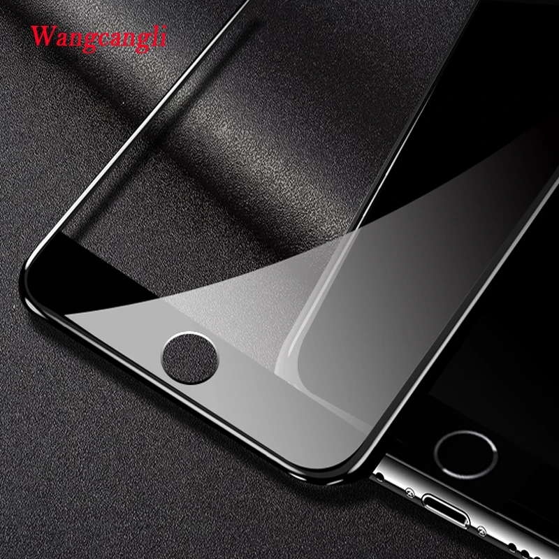Wangcangli Защитное стекло для iPhone 7 4d закаленное защитное iphone X 8 6S 6 plus защита