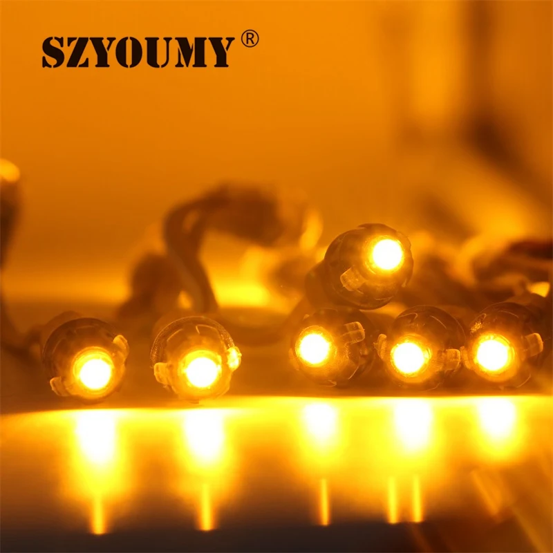 SZYOUMY 12 мм WS2811 Светодиодный пиксельный модуль IP68 водонепроницаемый постоянный ток