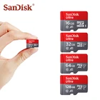 SanDisk карта памяти Micro SD, класс 10, 128 ГБ, 64 ГБ, 32 ГБ, 16 ГБ