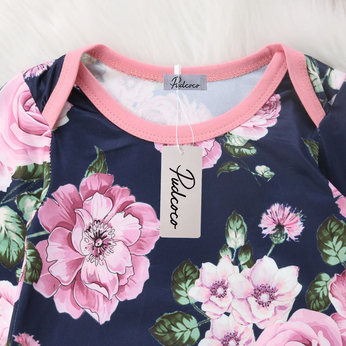 

Baby Swaddle Wrap Sleeping Bag Easy Care Long Sleeve Cotton Romper Newborn Baby Girl Floral Nightgown Headband Sleepwear