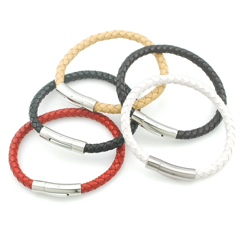 Кожаный браслет ATGO для мужчин и женщин ручной работы 19 см-22 см BB060 | Украшения