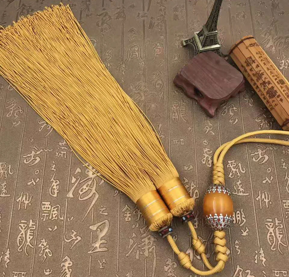 Kun Master прочный меч Тай-Чи или кунг-фу с кисточками для боевых искусств, меч с кисточками, пять цветов