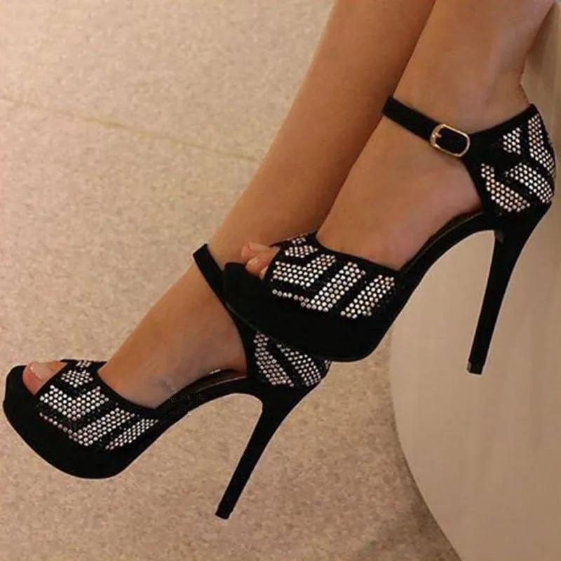 

Fashionable sexy water gets the high-heeled shoes with elegant adornment 12.5 centimeters, summer woman shoe.