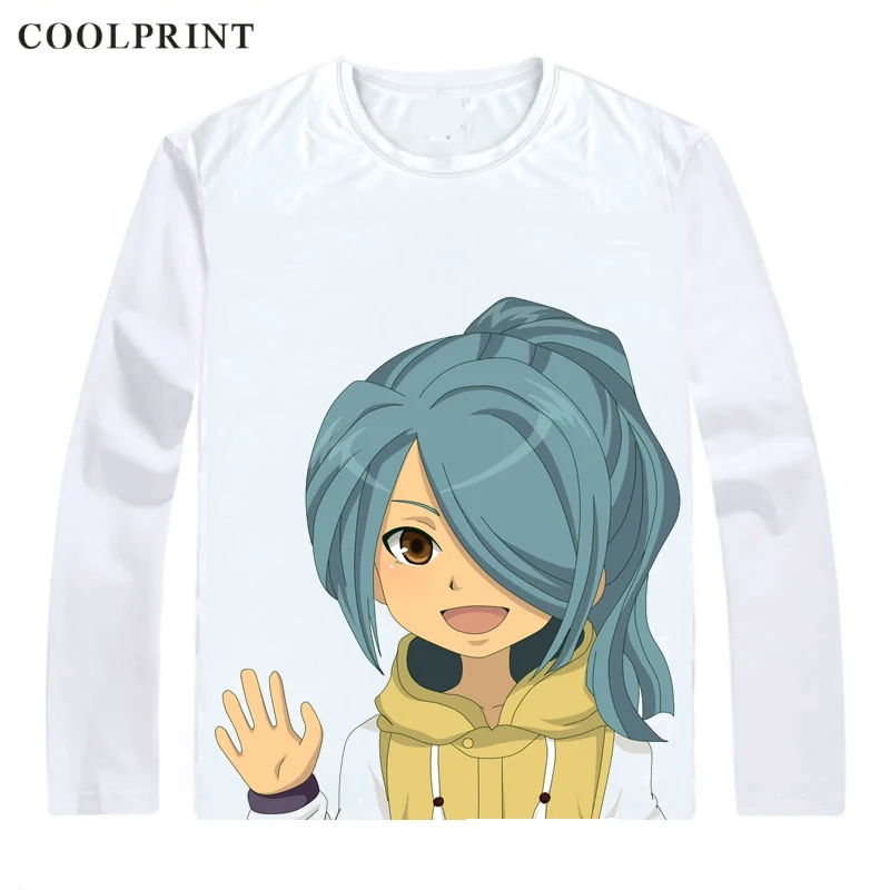 Мужская футболка Coolprint Kazemaru Ichirouta повседневная Винтажная с длинным рукавом и
