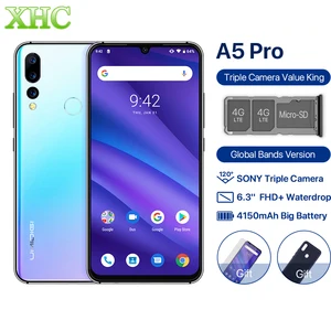 UMIDIGI A5 PRO смартфон с 6,3-дюймовым дисплеем, восьмиядерным процессором Android 9,0, ОЗУ 4 Гб, ПЗУ 16 МП