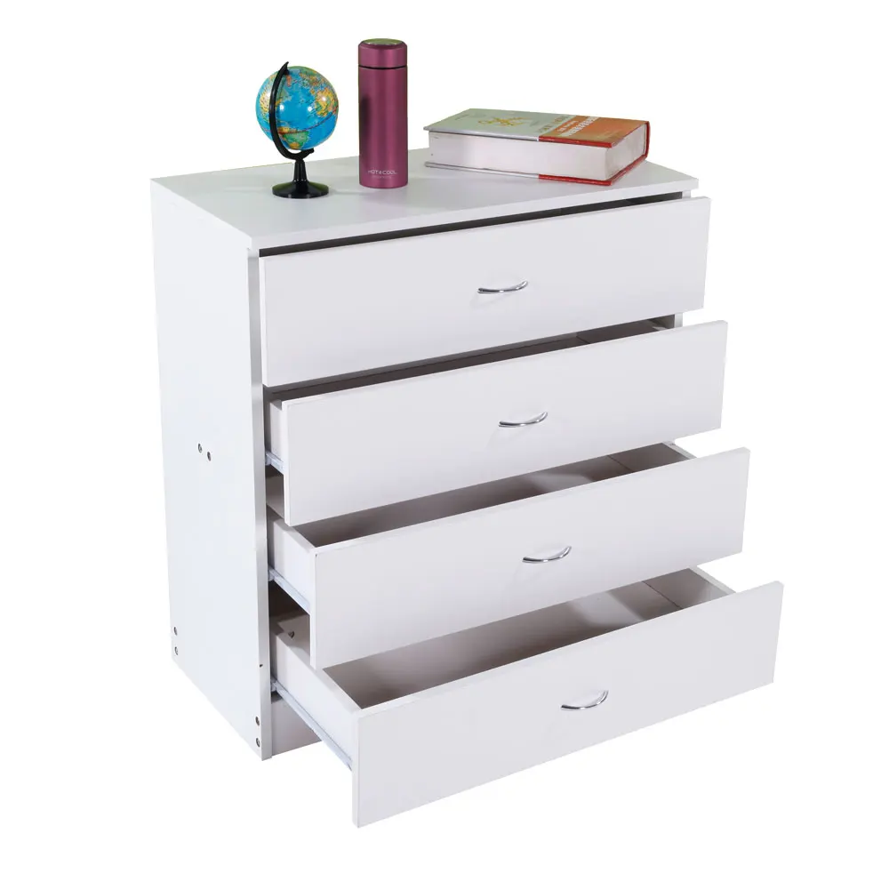 MDF Wood Simple 4-Drawer Dresser White | Мебель