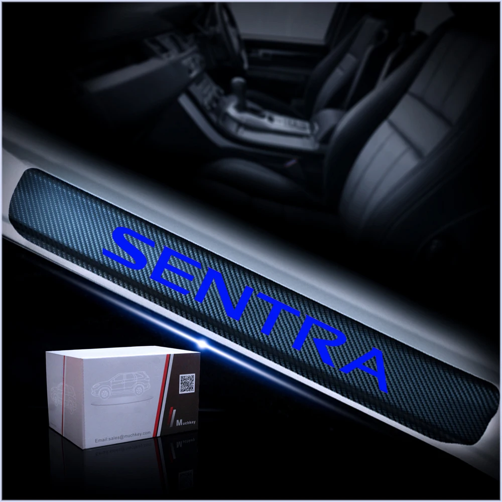 Автомобильный Стайлинг для Nissan Sentra X-Trail углеволоконная виниловая Стикеры порога