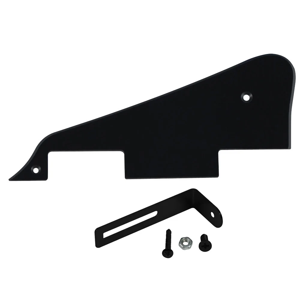 Новая Черная царапинная Пластина для электрогитары 1Ply Pickguard LP с кронштейном