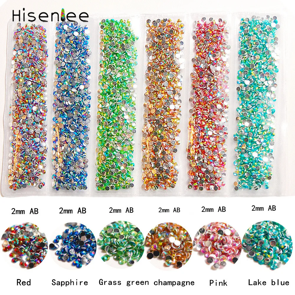 

Multi Colors Resin AB Rhinestones for Nail Art 3D Charms Flat Back Crystals Strass Diamonds Nail Art Decor Accessory Rhinestone