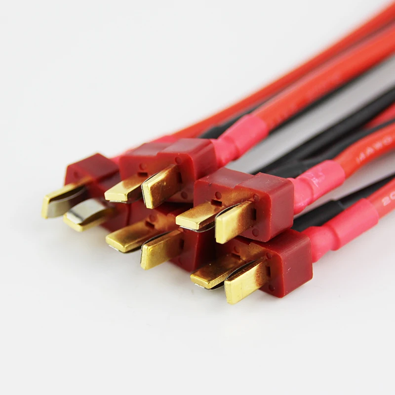 OliYin 100 шт./лот Micro mini Tamiya розетка к T штекеру 14AWG мягкий силиконовый провод